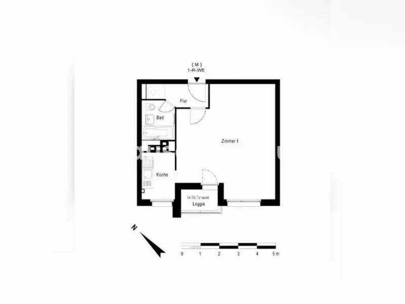 Tauschwohnung: Berlin Mitte, Landeseigene 1,5-Zimmer-Wohnung, 40 m² — photo 1